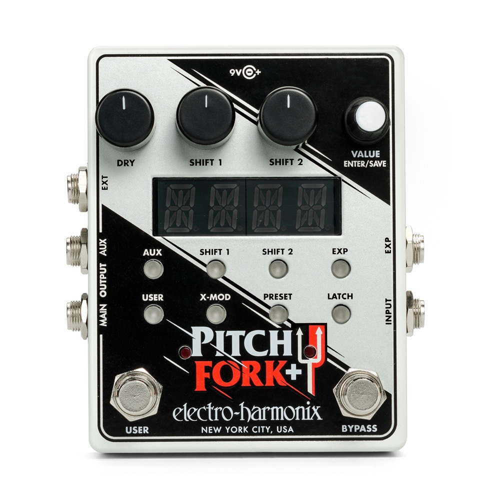ELECTRO-HARMONIX Pitch Fork+ Polyphonic Pitch Shifter Harmony Pedal ピッチシフター ギターエフェクター