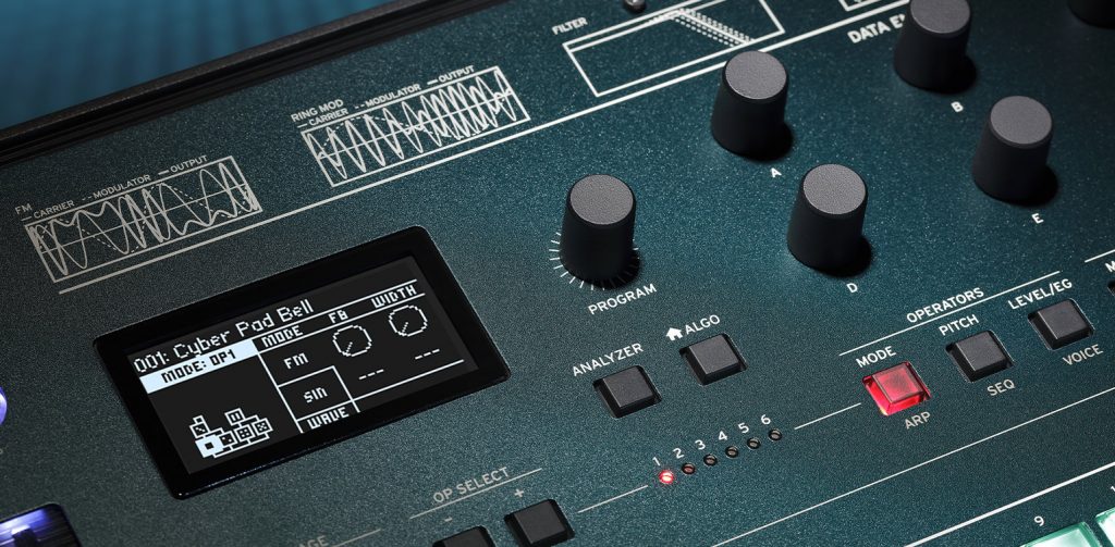 KORG opsix FMシンセサイザー DATA ENTRYコントロール画像
