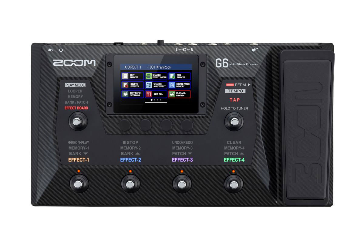 ZOOM 極上のサウンド・スマホ感覚の操作性 エフェクトの最先端 ZOOM G6発売