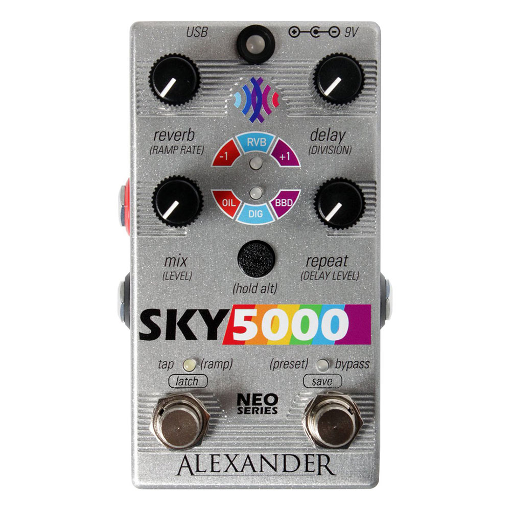 Alexander Pedals Sky 5000 ディレイ リバーブ ギターエフェクター