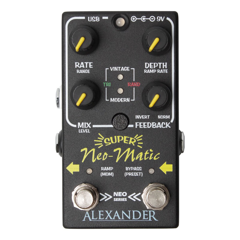 Alexander Pedals Super Neo-Matic デジタルタイムモジュレーター ギターエフェクター