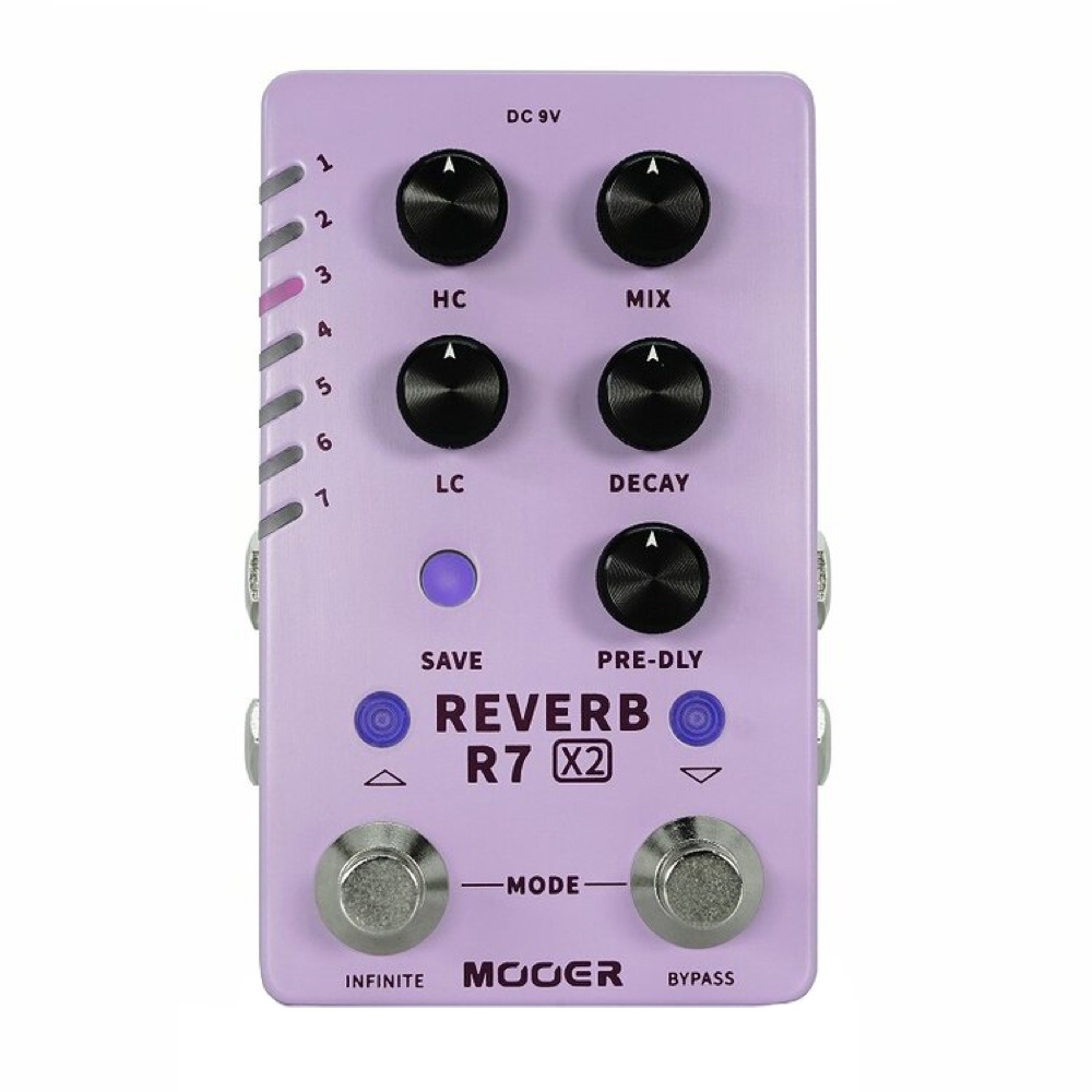 Mooer R7 X2 REVERB リバーブ ギターエフェクター