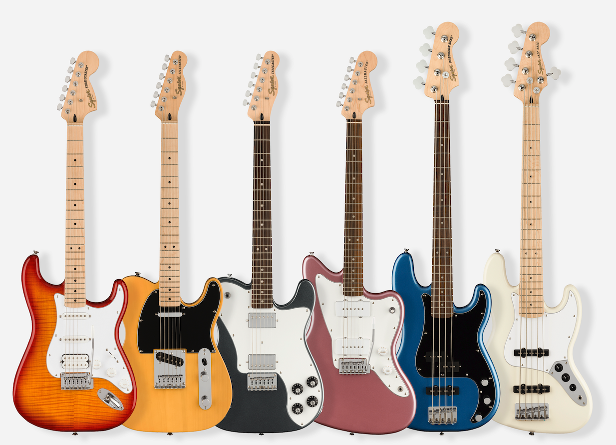 Squier（スクワイア）から11モデル28種類のニューモデルギターベースが発売開始