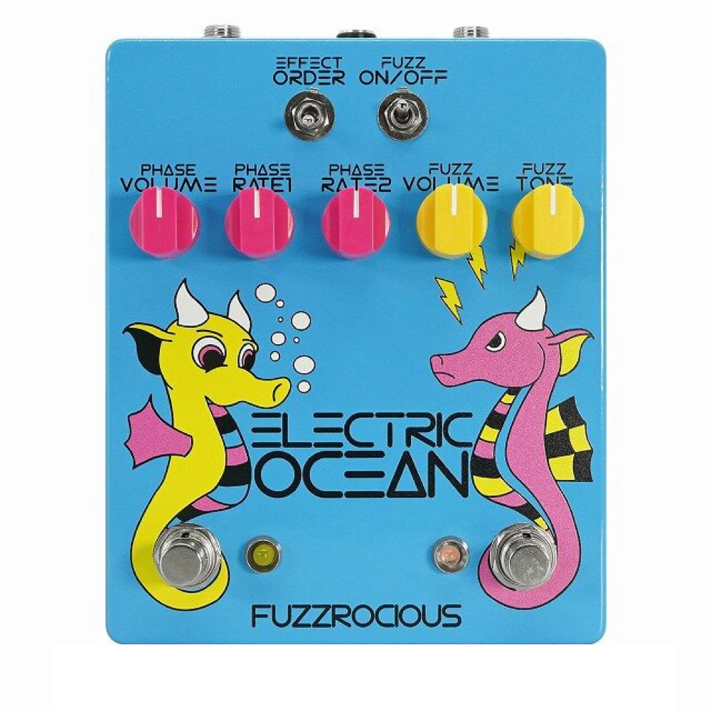 Fuzzrocious Pedalsからファズとフェイザーを1台に纏めた独創的ファズ「Electric Ocean」発売開始