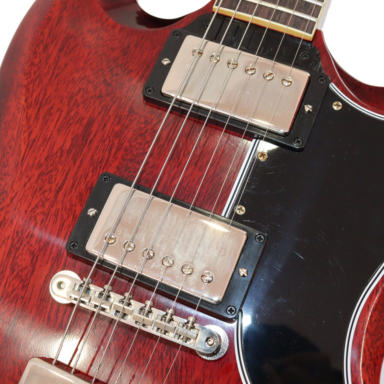 Gibson Custom Shop 60th Anniversary 1961 Les Paul SG Standard With Sideways Vibrola Cherry Red VOS