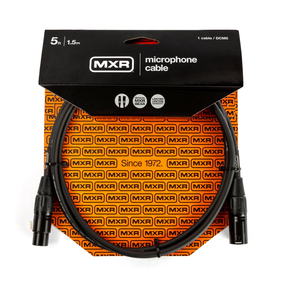 MXR DCM5 5ft Microphone Cable XLRオス−XLRメス マイクケーブル