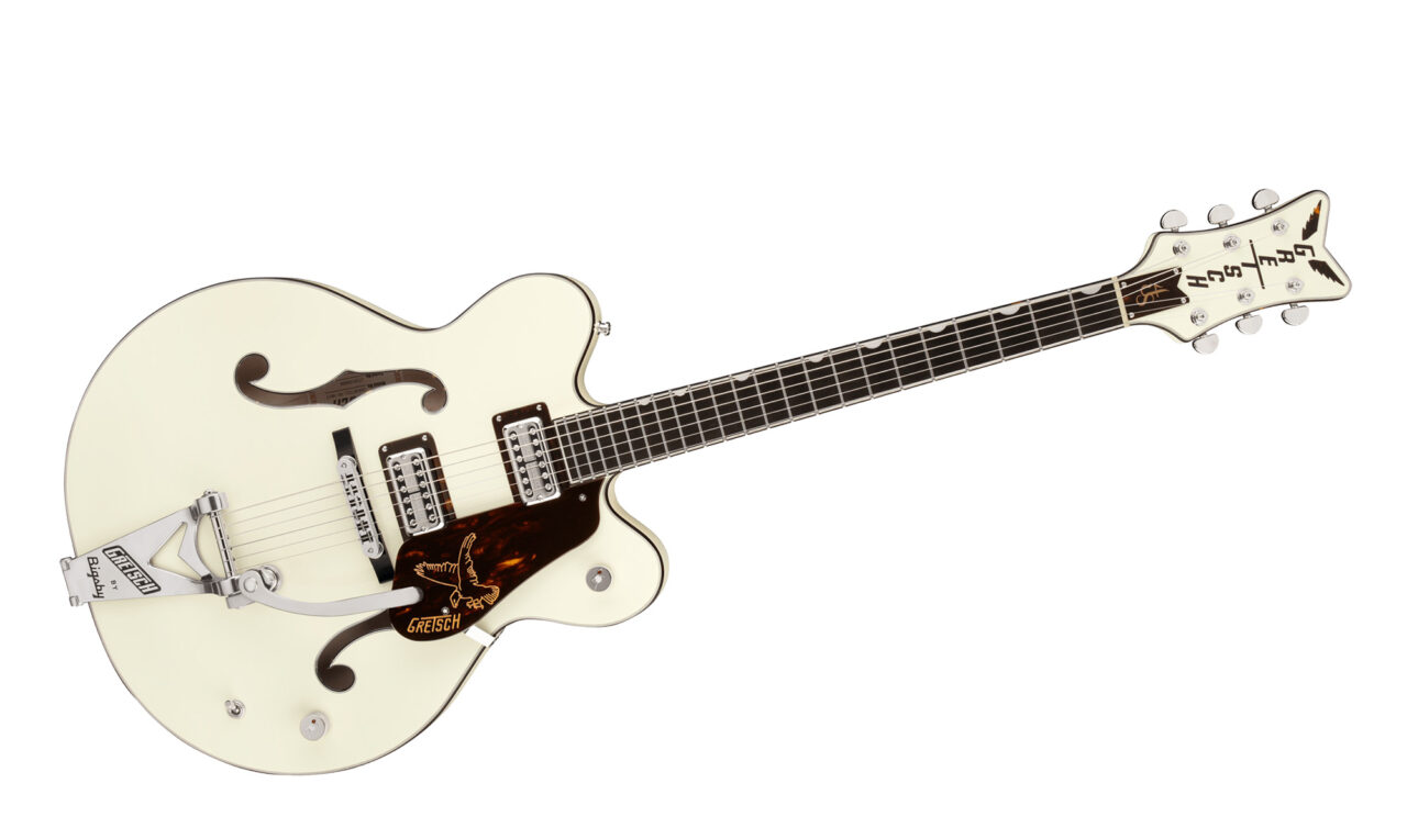 GRETSCH G6136T-RF Richard Fortus Signature Falcon Center Block with String-Thru Bigsby Vintage White エレキギター