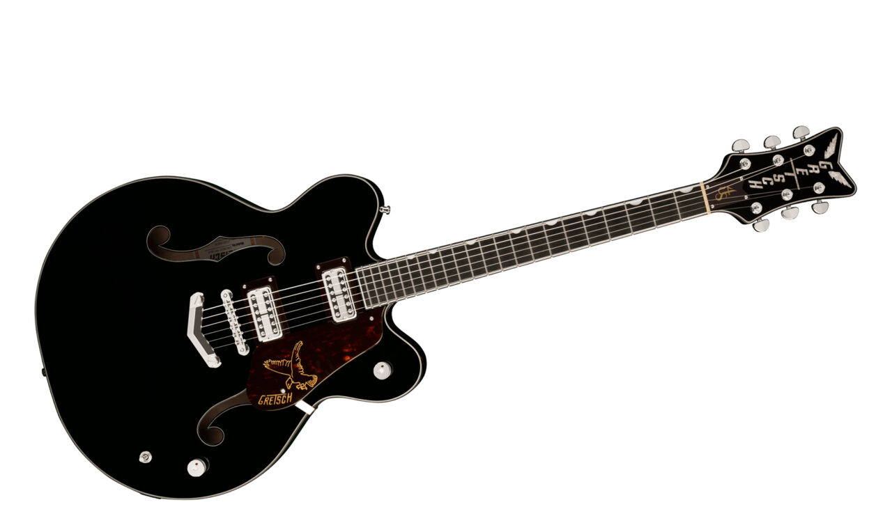 GRETSCH G6136-RF Richard Fortus Signature Falcon Center Block with V-Stoptail Black エレキギター