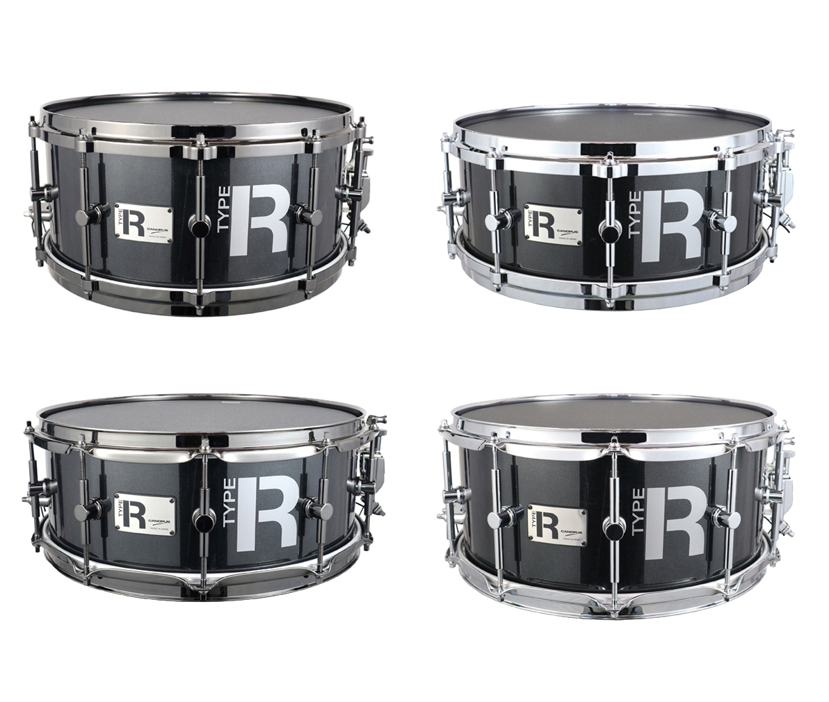 TYPE-R DRUMS（タイプアール ドラム）からROCKに特化したスネアドラム「BULLET」に新色のBlack Metallicが追加！