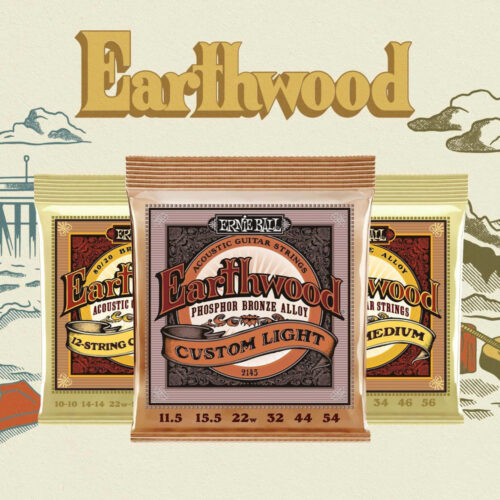 ERNIE BALL（アーニーボール）の「Earthwood」シリーズに新しく6種のアコースティックギター弦が登場！