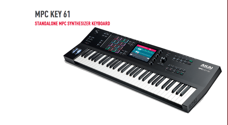 音楽制作用スタンドアロン・シンセサイザー「AKAI MPC Key 61」登場！