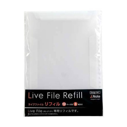 J.Noteからプロミュージシャンが探究したバンドファイルLiveFile専用リフィル「L-LFR-01」が発売！