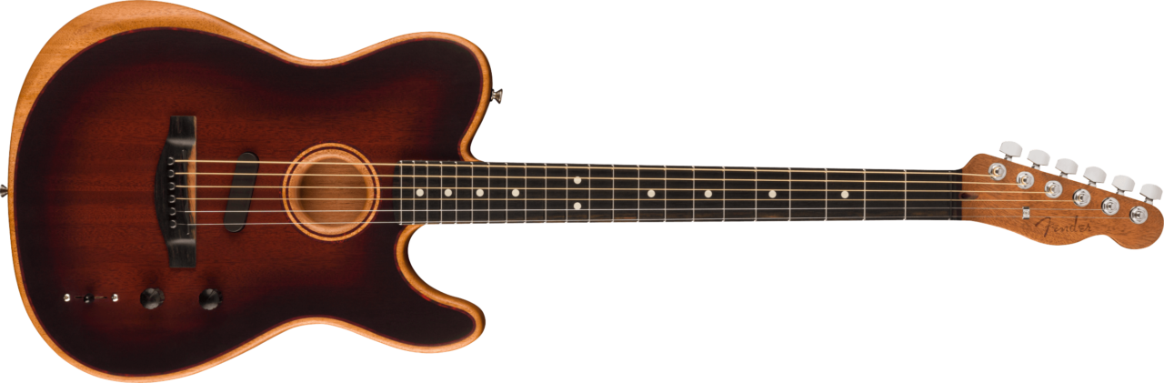 Fender American Acoustasonic Telecaster All-Mahogany Bourbon Burst エレクトリックアコースティックギター
