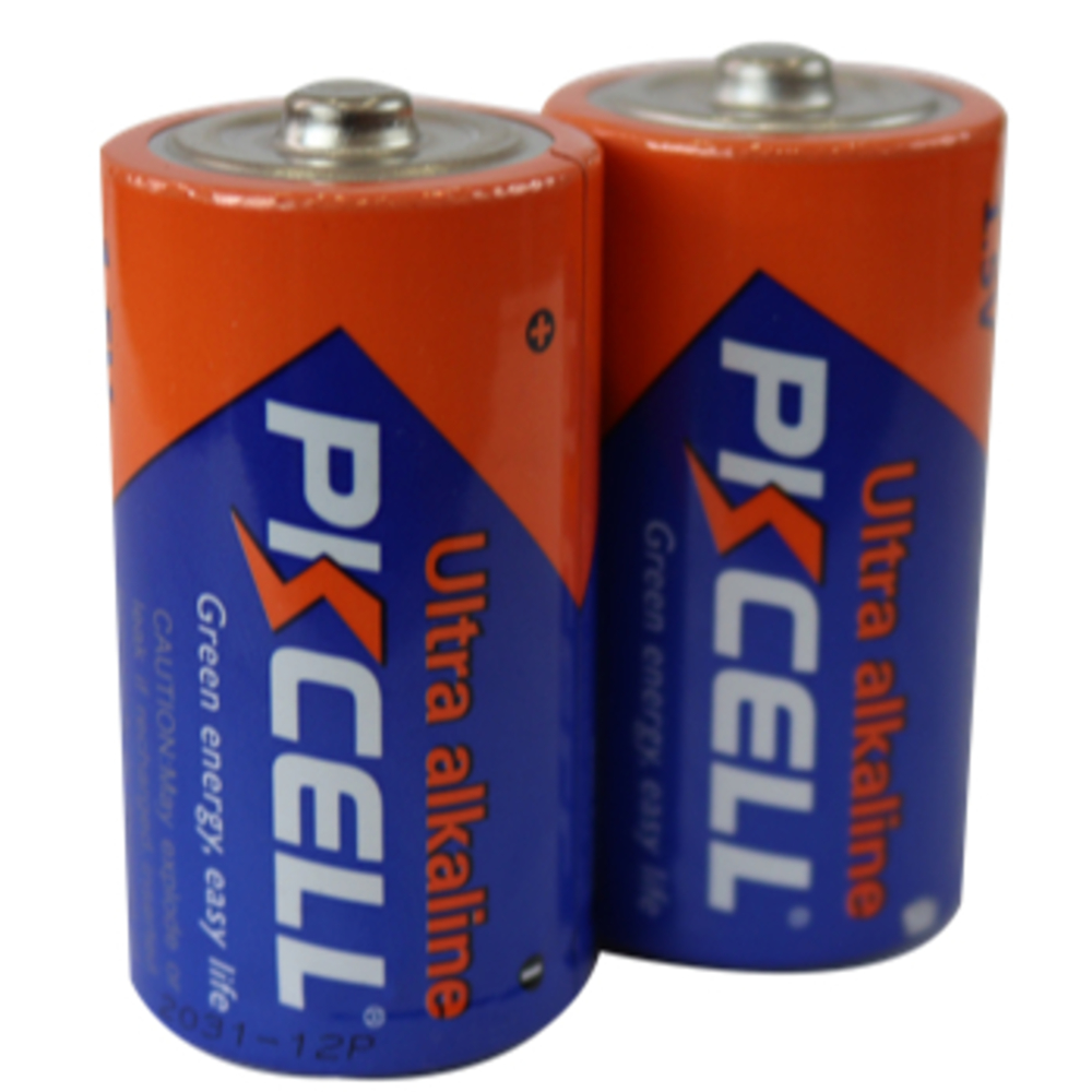 PKCELL BATTERY LR14 1.5V C2 単2アルカリ乾電池 2個パック