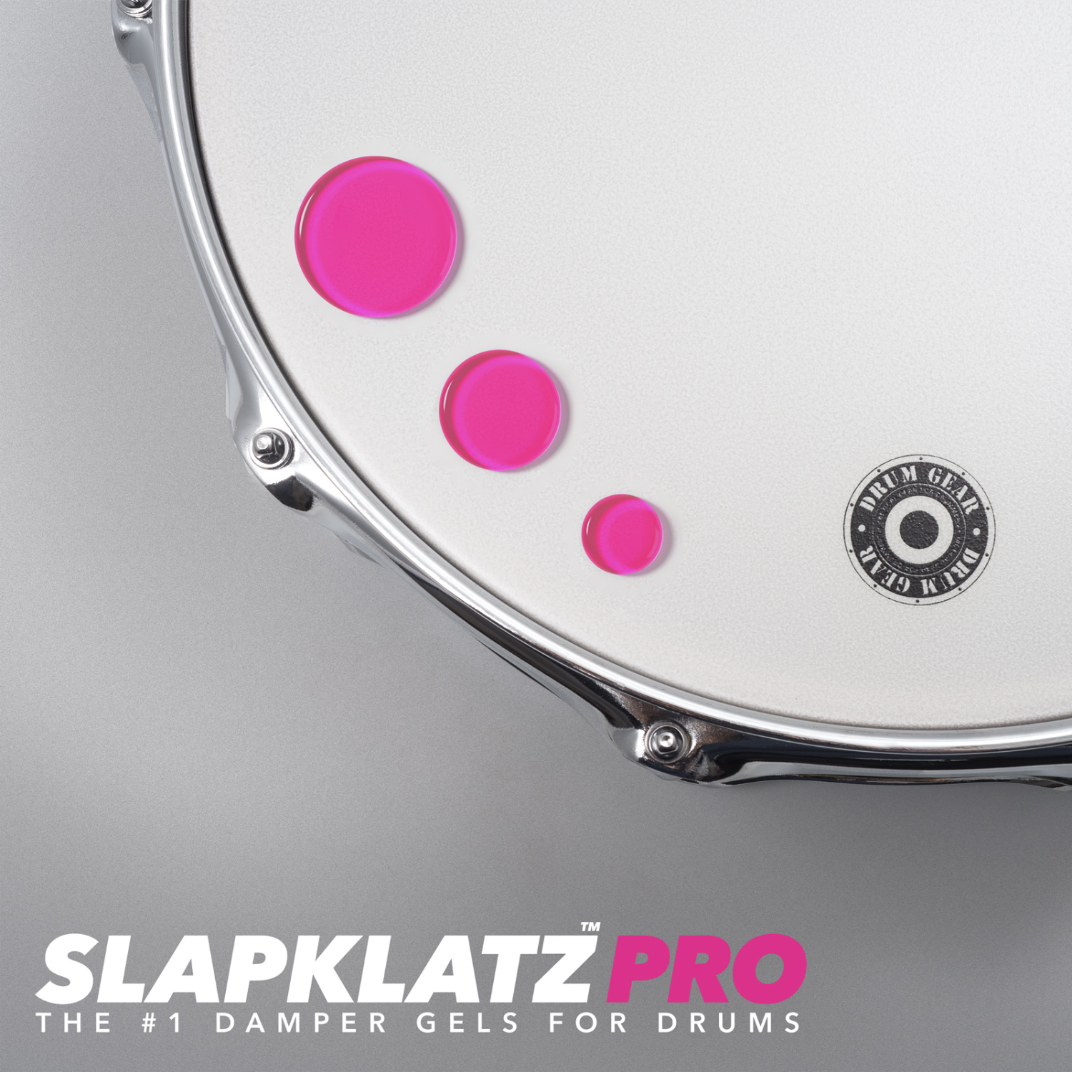 SlapKlatz PRO Ver.2 GEL Pink ドラム用ミュートジェル