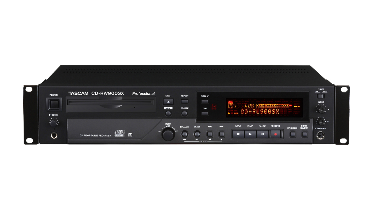 TASCAM（タスカム）から豊富な録音機能、再生機能を備えた業務用CDレコーダー/プレーヤー「CD-RW900SX」が発売