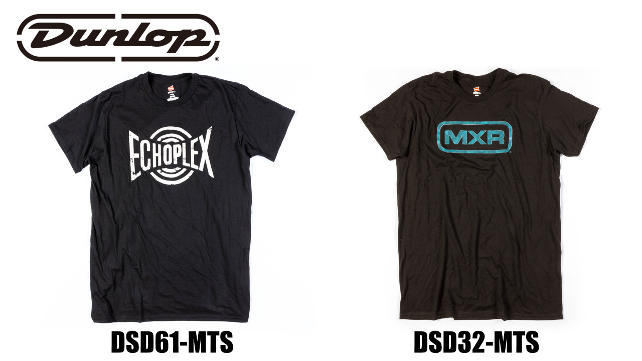 JIM DUNLOPからTシャツ「ECHOPLEX」と「MXR」が発売！