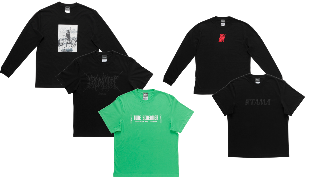 Ibanez(アイバニーズ)&TAMA(タマ)からいつも通りの日常を彩るオリジナルTシャツ5種が発売！