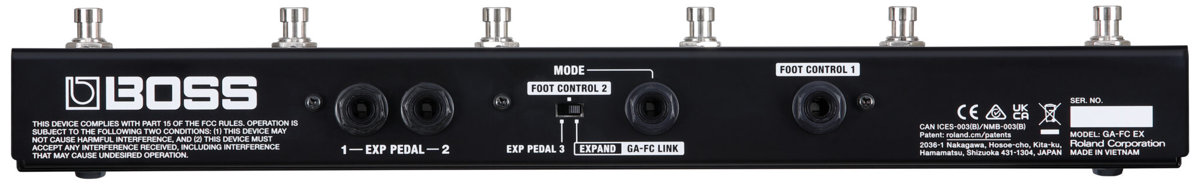 BOSS（ボス）からBOSSアンプ用フットコントローラー「GA-FC EX FOOT