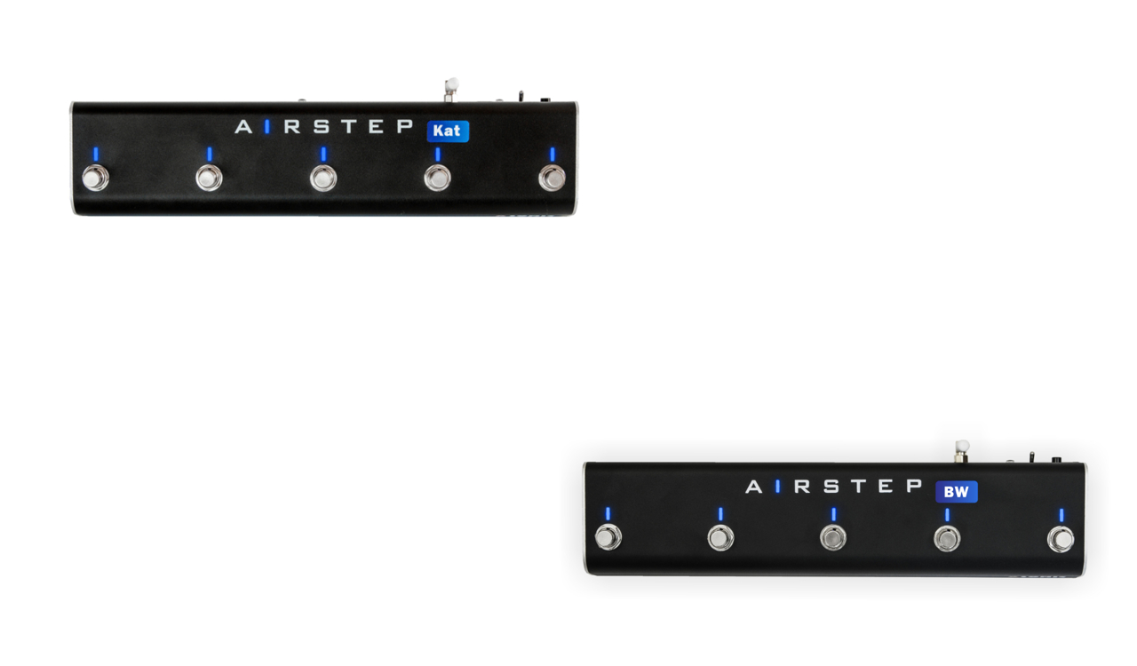 XSONICより、BOSS Katanaアンプ、Katana-Air/Waza-Airに特化したフットコントローラー「AIRSTEP Kat Edition」 、「AIRSTEP BW Edition」が登場！