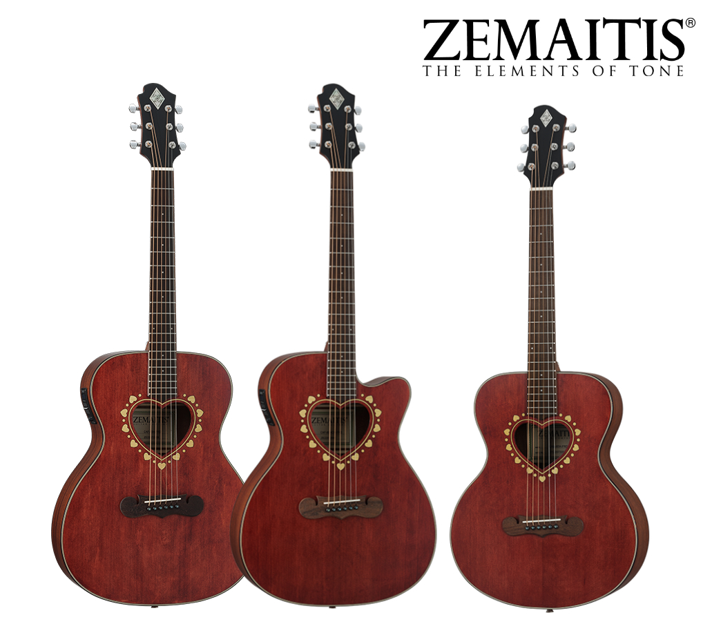 ハート型のサウンドホール！ZEMAITIS（ゼマイティス）のCAF,CAMシリーズから新機種が発売！