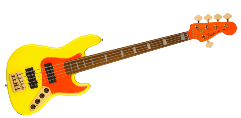 Fender MonoNeon Jazz Bass V Maple Fingerboard Neon Yellow 5弦エレキベース