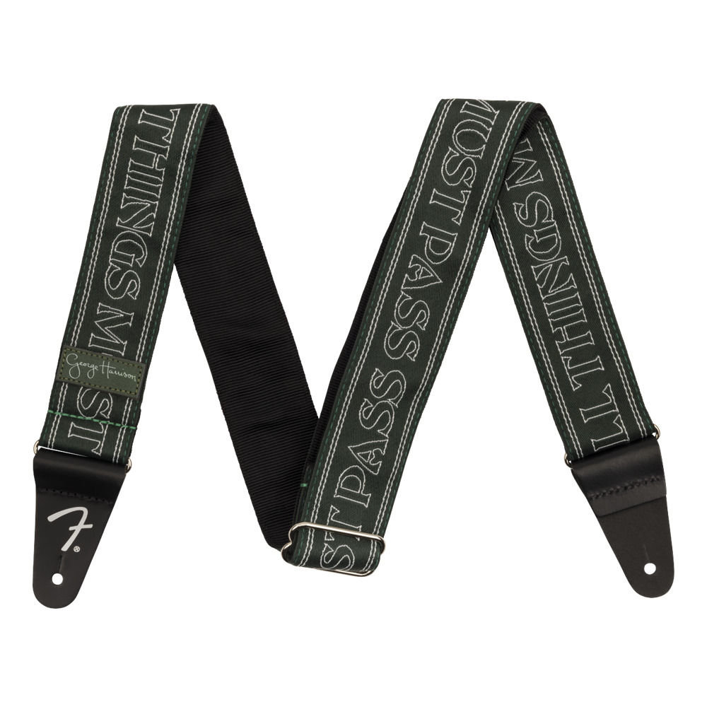 Fender George Harrison All Things Must Pass Logo Strap Green ギターストラップ