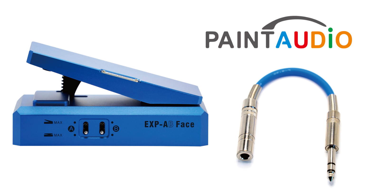 PAINT AUDIO（ペイントオーディオ）から2チャンネルに対応したエクスプレッションペダル「EXP-AB Face」と極性反転ケーブル「EXP-RTS-TRS-ADAPTER」が発売！
