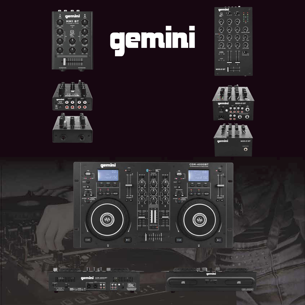 geminiよりオールインワンCDJ、DJミキサーなど3機種が発売！