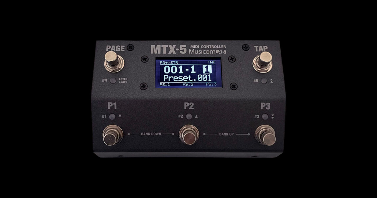 Musicom LAB からライブからスタジオに即戦力のプロ仕様MIDIコントローラー「MTX-5」が発売！