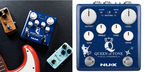 NUX（ニューエックス）から「Horseman」と「Morning Star」を組み合わせたデュアルオーバードライブペダル「Queen of Tone」が発売！
