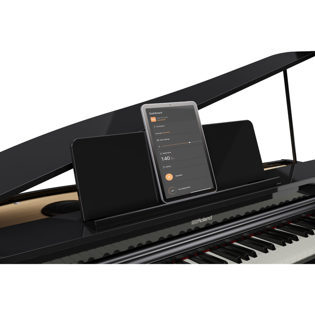 ROLAND GP-3-PES グランドピアノ型電子ピアノ 譜面台画像