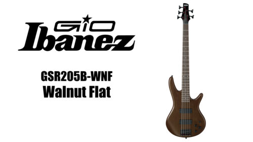 Ibanez（アイバニーズ）から扱いやすく、オリジナルのアクティブ・サーキットを搭載した本格派5弦ベースの「GSR205B-WNF」が発売！