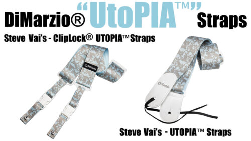 DiMarzio（ディマジオ）からスティーブ・ヴァイ シグネチャー・ストラップ「DiMarzio “UtoPIA” Straps」のNEWカラー「Blue & Silver」が発売！