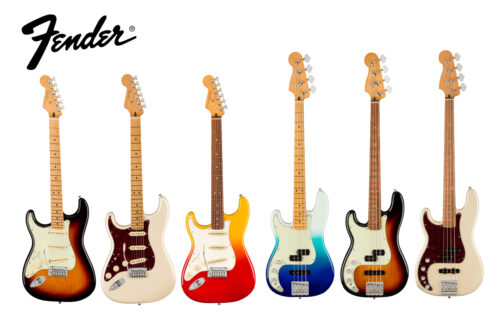 Fender（フェンダー）Player Plusシリーズにレフトハンドモデルのギター「Player Plus Stratocaster LH」とベース「Player Plus Precision Bass LH」が発売！