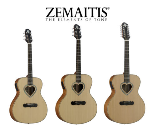 ZEMAITIS（ゼマイティス）のハート型サウンドホールのエレアコに新たに3機種が発売！