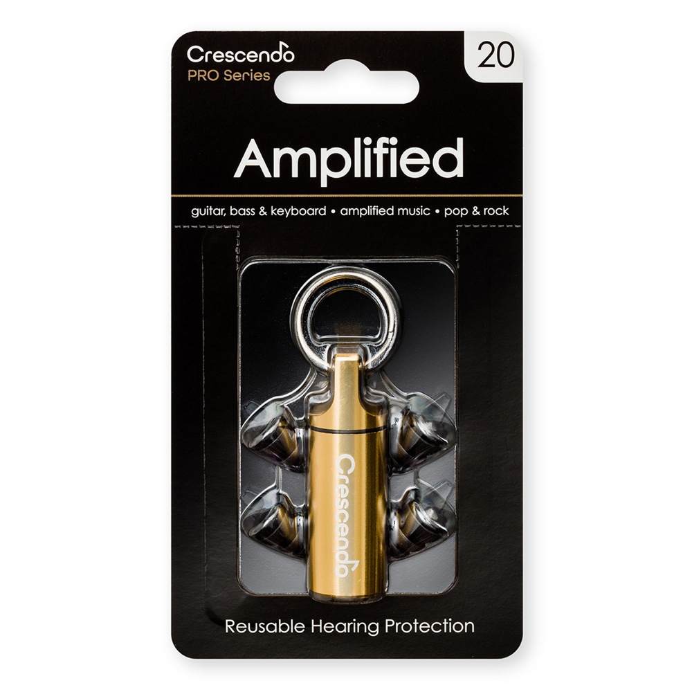 Crescendo AMPLIFIED 20 Vocal/Guitar/DJ用イヤープラグ 耳栓