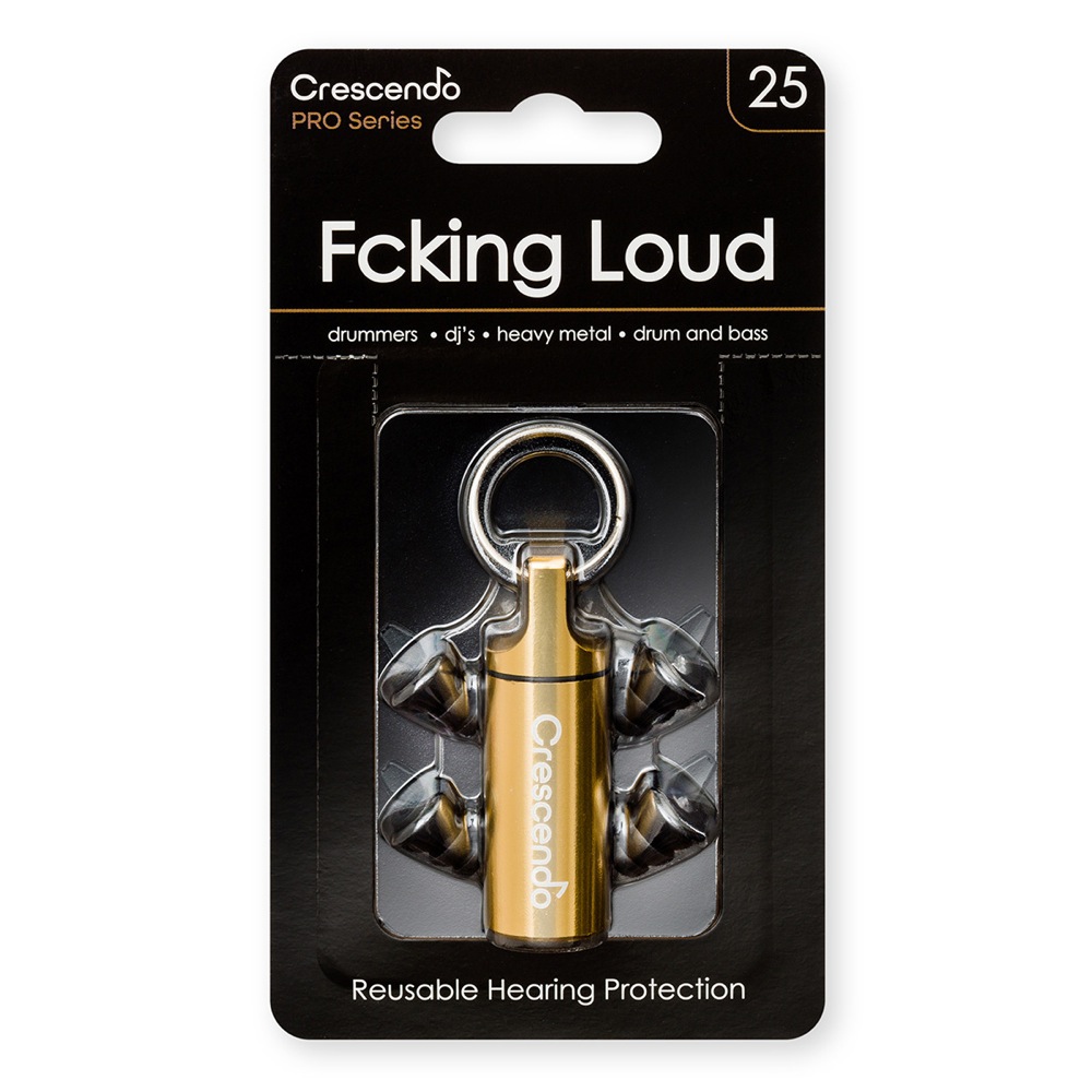 Crescendo Fcking Loud 25 ドラマー用イヤープラグ 耳栓