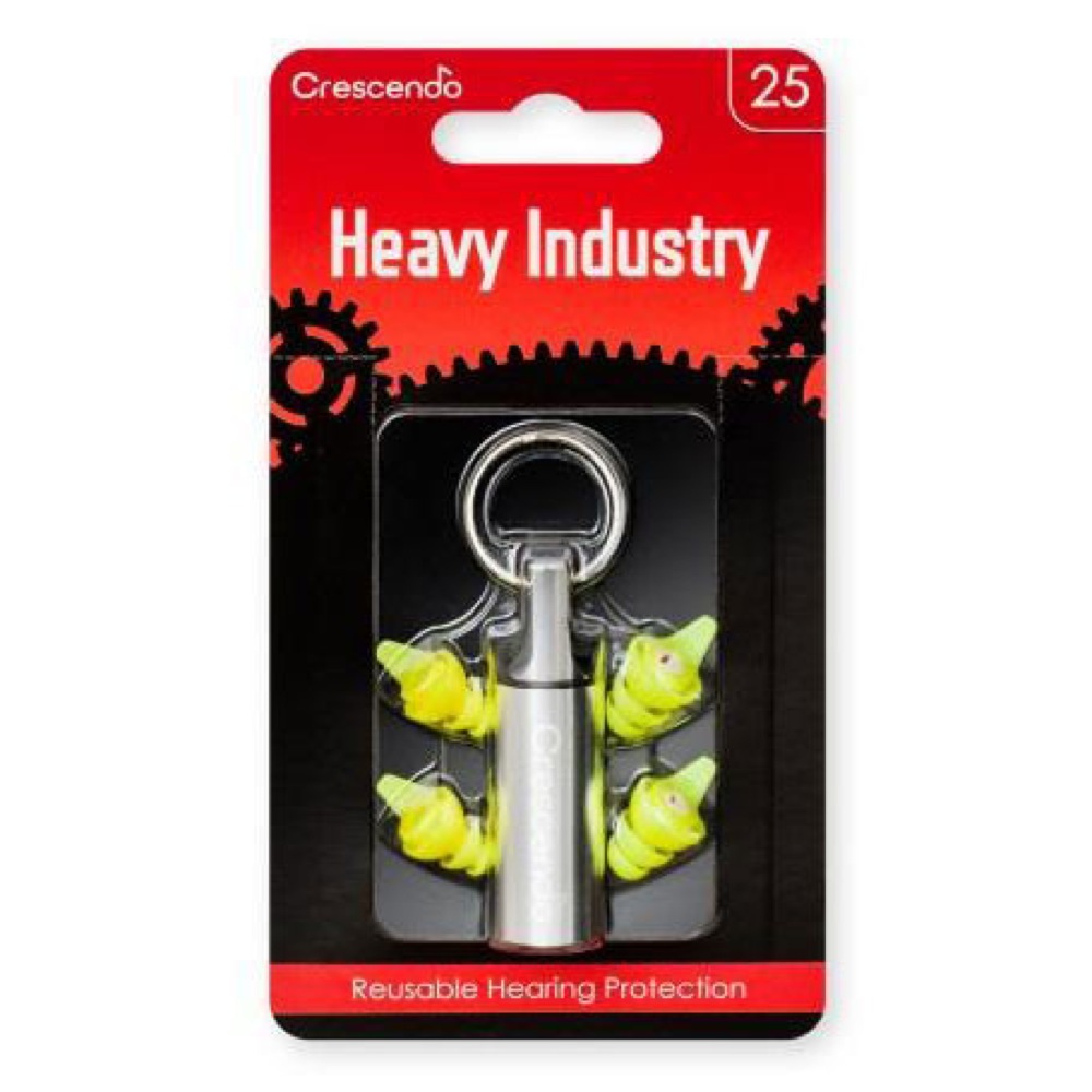 Crescendo Heavy Industry 25 イヤープロテクター 耳栓 高遮音性能 工事現場など