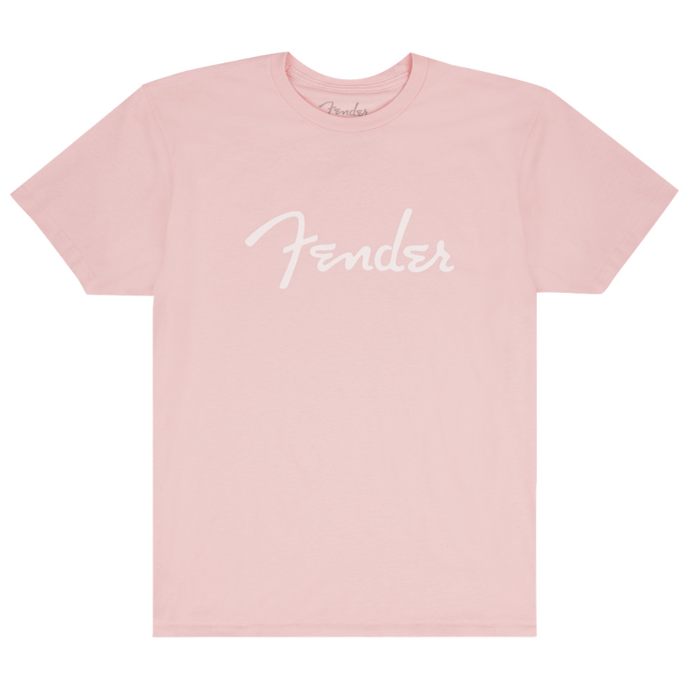 Fender Spaghetti logo T-Shirt Shell Pink