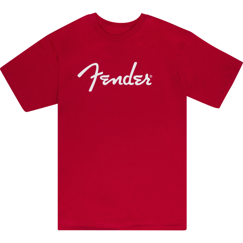 Fender Spaghetti logo T-Shirt Dakota Red
