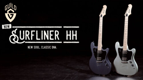 GUILD（ギルド）から魅力的なオフセットシェイプで全く新しいヴィンテージインスパイアードデザインの「SURFLINER HH」が登場！