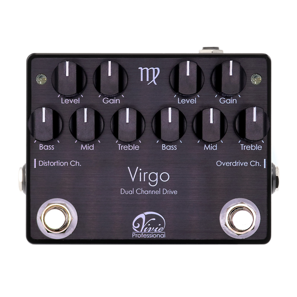 Vivie Professional Virgo ディストーション オーバードライブ ブースター ギターエフェクター
