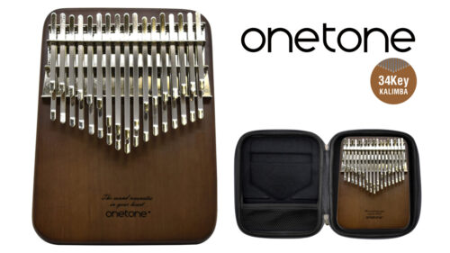 ONETONE（ワントーン）ウォルナット（クルミの木）単板を贅沢に使用した高級感のある外観と、深く美しい響きを持ち合わせた34キー仕様のカリンバが発売！