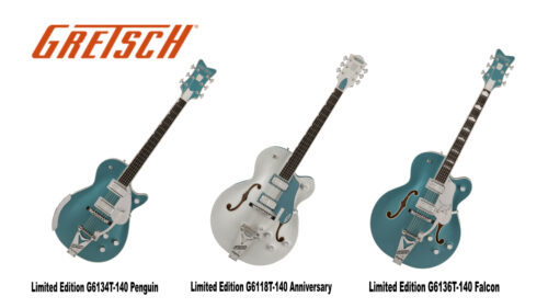 GRETSCH（グレッチ）から”ダブルプラチナ”となる創業140周年記念モデルのギター3機種が発売！！