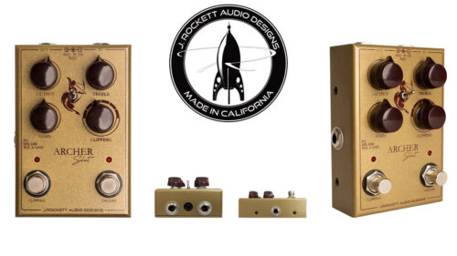 J Rockett Audio Designs（ジェイロケットオーディオデザインズ）が7つのクリッピング・ダイオードを選択できるブースト/オーバードライヴ「Archer Select」が発売！