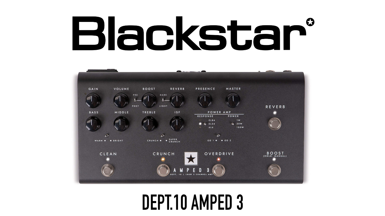 BLACKSTARからアンプペダル「DEPT.10 AMPED 3」発売！