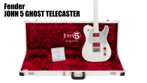Fender（フェンダー）から超絶テクニックで生きる伝説としての地位を確立したギタリスト「John 5」のシグネイチャーモデル「John 5 Ghost Telecaster」が発売！