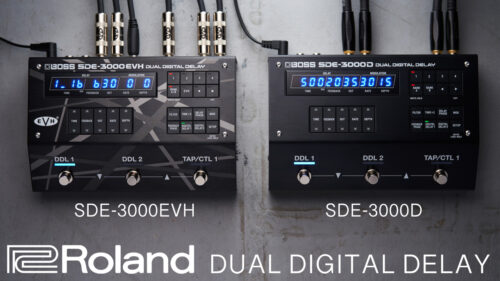 BOSS （ボス）から名機Roland SDE-3000のサウンドや挙動を忠実に再現した「SDE-3000D」とEVHとBOSSがタッグを組んだ「SDE-3000EVH」が発売！