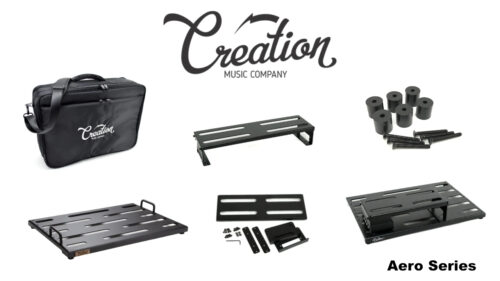 Creation Music Company（クリエイションミュージックカンパニー）のAero Seriesからスロット付きのエフェクターボード、専用ソフトケース、ボード用ゴム足、ボード用ライザーが発売！